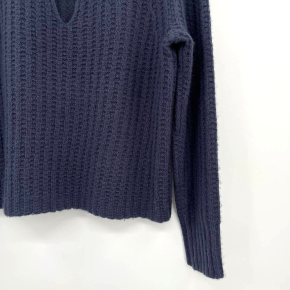 NWT 360 Cashmere Pamela Ribbed Wool & Cashmere Blend Sweater Prussian Sz XS Blue - Picture 12 of 14